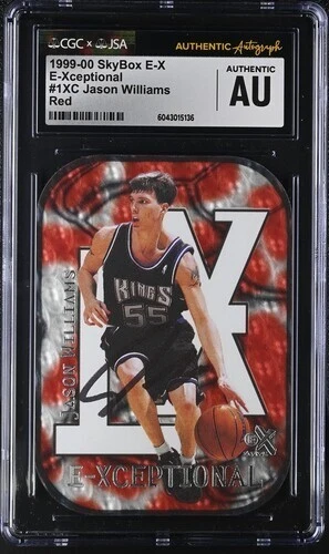 Jason Williams Basketball Autographed Sports Trading Cards for