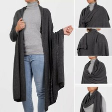 Stola Lana e Cashmere 220cm x 75cm Elegante Morbida Marenza Made in Italy