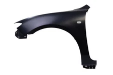 Left Driver Side Primed Fender Assembly Replacement Fit 04-09 Mazda 3 4DR Sedan