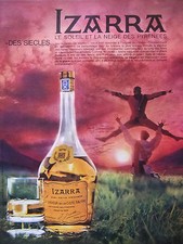 PUBLICITÉ DE PRESSE 1964 IZARRA LA LIQUEUR DE LA COTE BASQUE - ADVERTISING