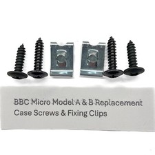 BBC Micro Model A / B Replacement Case Screws & Fixing Clips