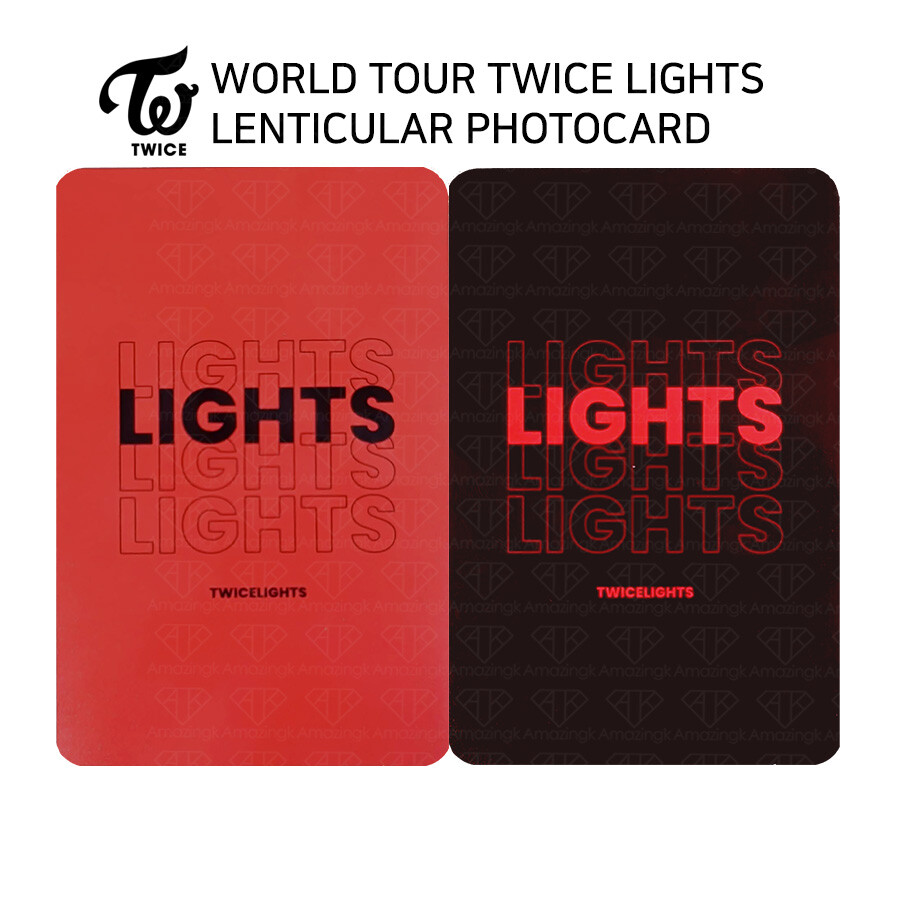 【新品未開封】 TWICE WORLD TOUR 2019 LIGHTS TWICE WORLD TOUR 2019 TWICE LIGHTS LENTICULAR PHOTOCARD