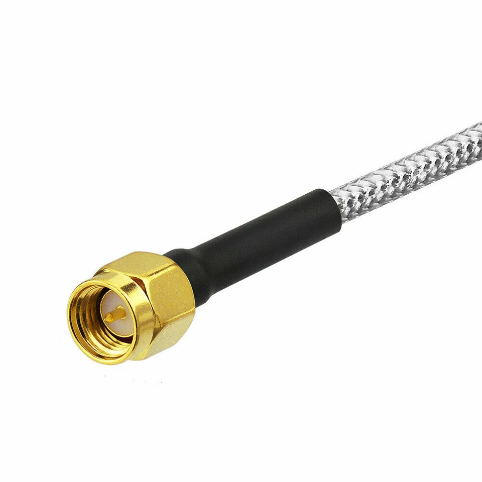 Eightwood SMA Male to SMA Male .141" RG402 Semi Rigid Coaxial Pigtail Kabel 10cm - Bild 2 von 2