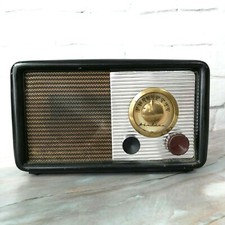 Vintage Retro AIRLINE RMA Black Tube Radio Receiver #57C119 12.40"