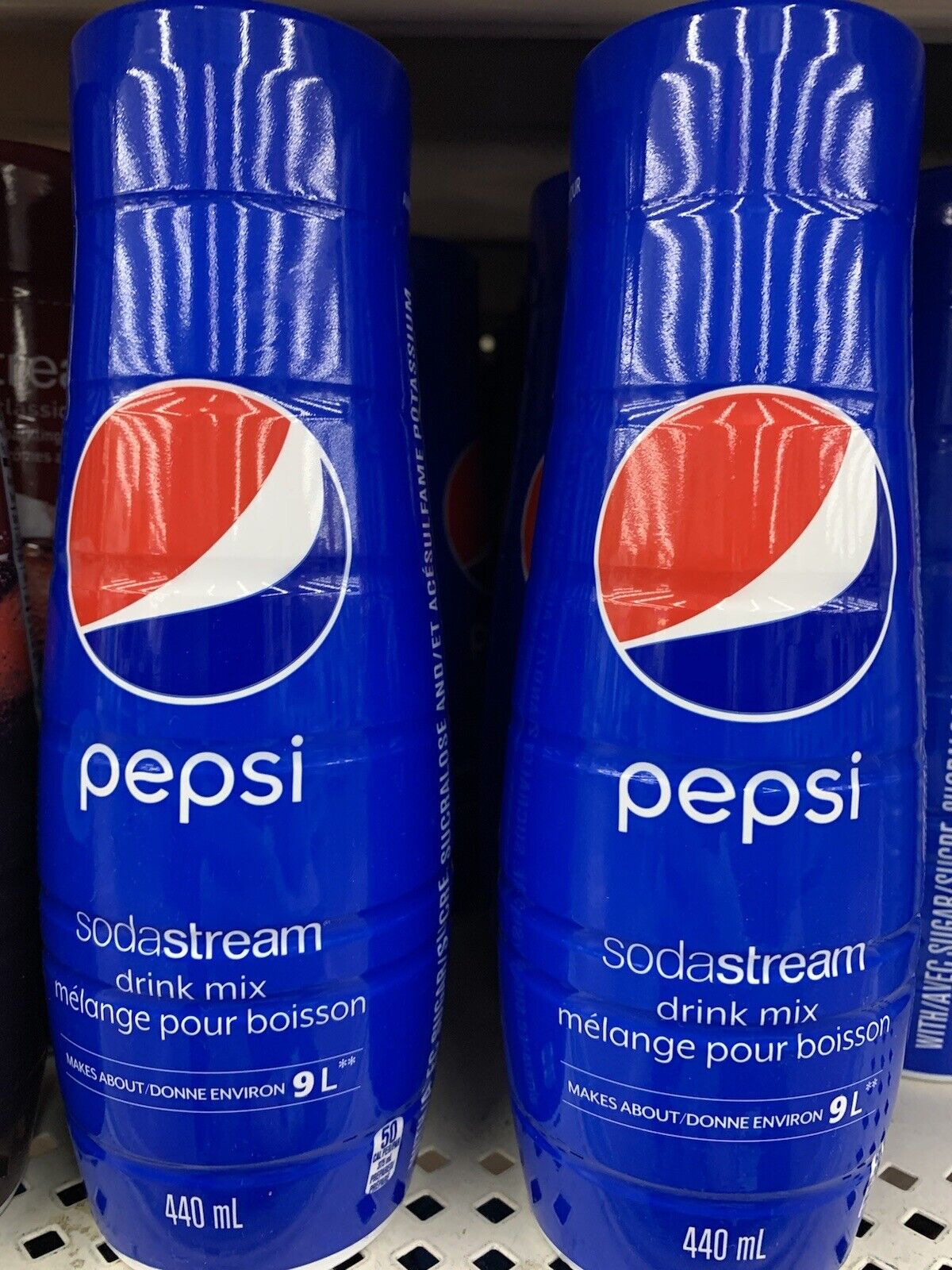 SODASTREAM PEPSI FLAVOR 440mL x2 MADE IN CANADA - FACTORY SEALED