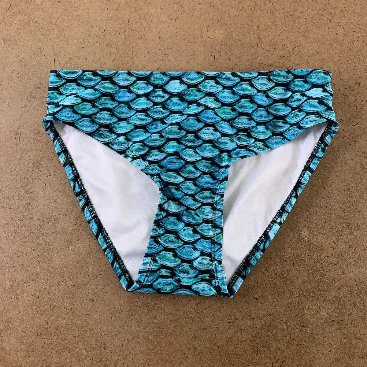 Fin Fun Girls Size XL Tidal Teal Black Bikini Bottom New eBay