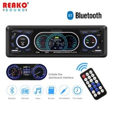 FM Single DIN Car Stereo MP3 Player Bluetooth Handsfree USB AUX IN Audio Radio