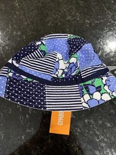 New Gymboree Sun Hat Patch Work Brim Nwt 4-5t