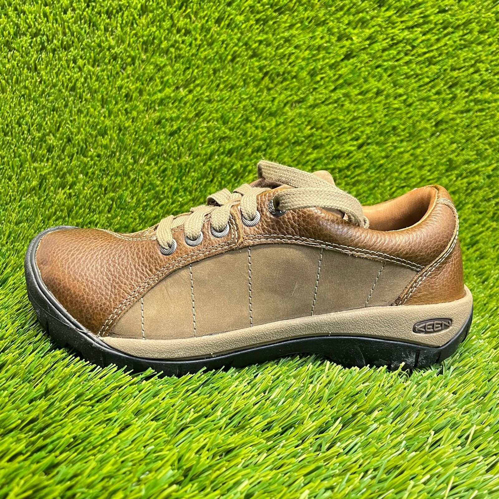 Scarpe stringate Keen Presidio donna taglia 8 marroni corsa passeggio escursionismo pelle