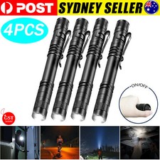 4x Mini Light Pen Micro Tiny Penlight Small LED Torch Flashlight Bright