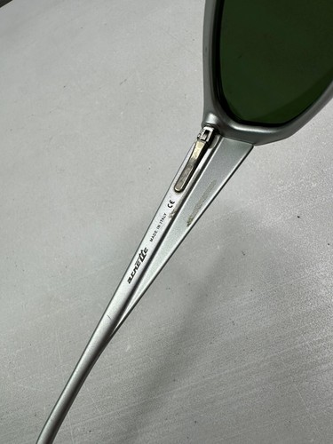 Vintage Arnette Mantis Sunglasses. Silver Frames, Dark Green Lenses 125-0915 - Picture 6 of 9