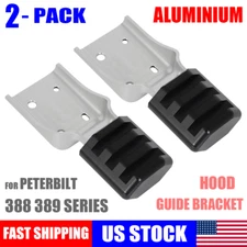 2* Upper Hood Guide Bracket Aluminium For Peterbilt 388 389 Glider Reps L11-6133