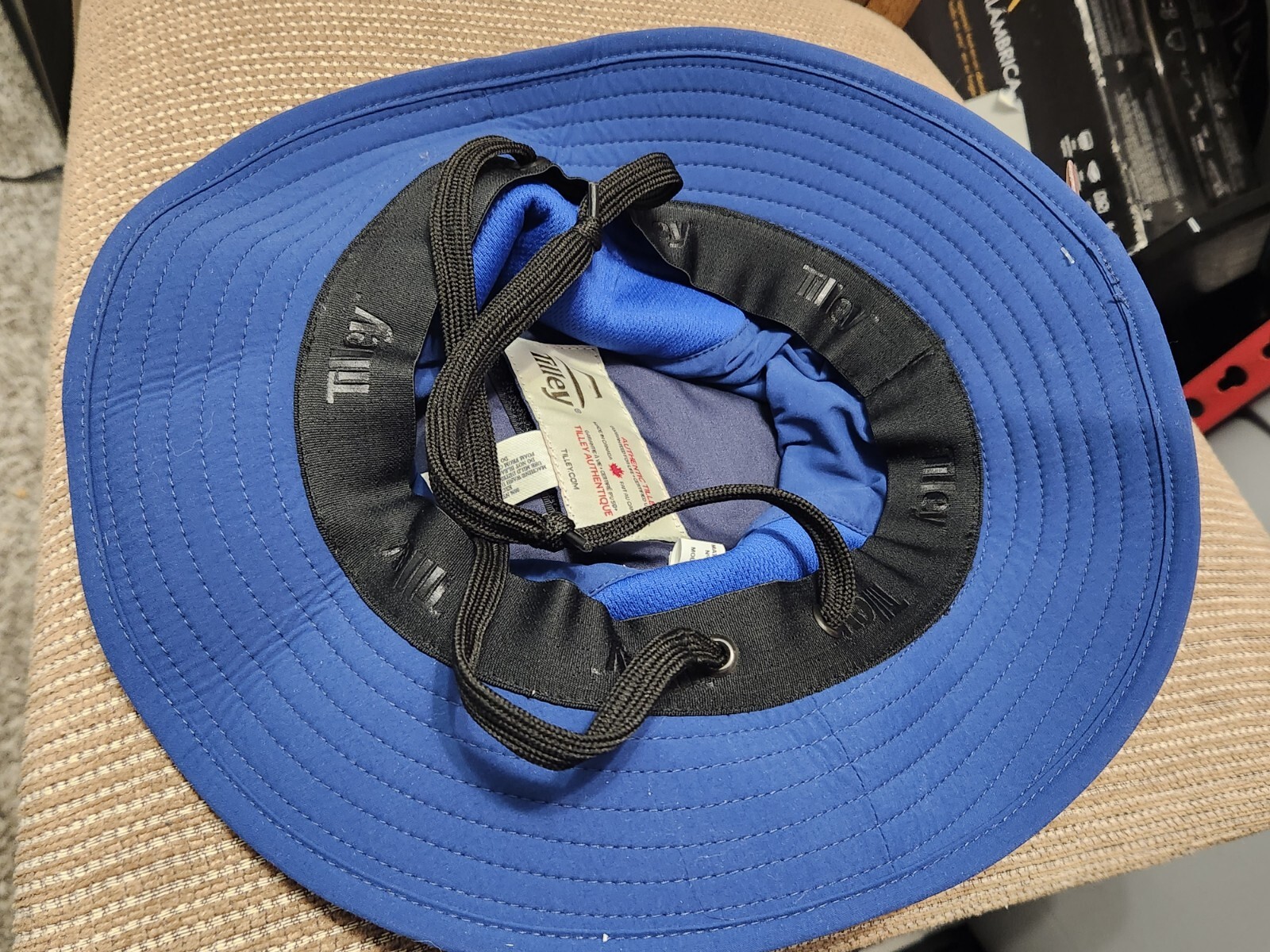 Tilley Broad Brim Airflo Hat Blue Large Brand New With Tags!