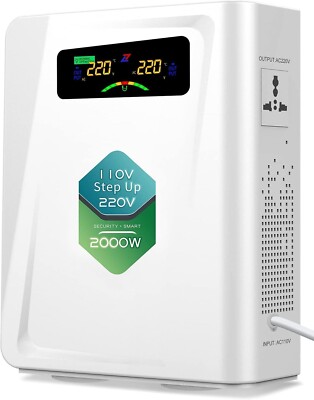 Step Up Transformer 110v to 220v 2000w Voltage Converter 2000W Asia Euro to USA