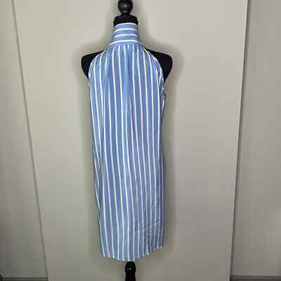 Hunter Dixon Anthropologie Sleeveless Mini Dress 100% Silk Bow Tie