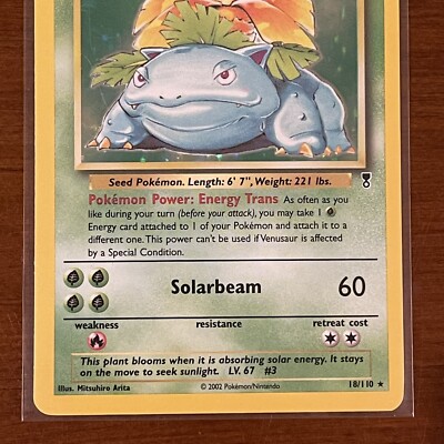 Pokemon Venusaur Holo Rare 18/110 Legendary Collection 2002 TCG