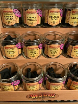 WILDBERRY  BACK FLOW 5 NEW SCENTS INCENSE CONES 5 PACK/BUY 2 GET 1 FREE 