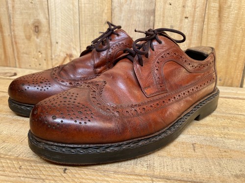 Heinrich Dinkelacker Brown Goiser Norweger Wingtip Dress Shoes Sz UK 8 || US 9 - Picture 3 of 11