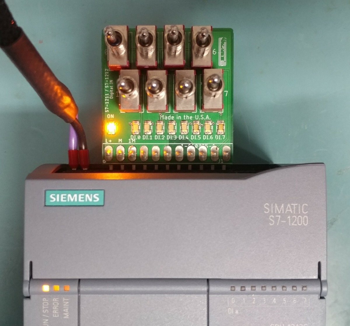 Siemens, Simatic S7-1200, 8 Position Input Simulator - WITH