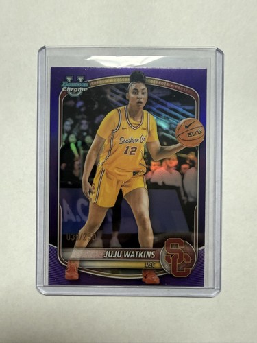 2025-26 Bowman #BCP-96 Juju Watkins Chrome Prospects Purple Refractor #/250