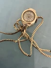 Rolex Vintage Ladies Cocktail 14K GOLD NECKLACE PENDANT WATCH