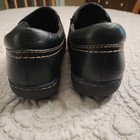 Clarks Ashland Indigo Black Leather Clogs Slip On Loafers Women's Size 8M Comfy — photo 6