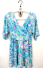 Lilly Pulitzer Parigi Cabana Cocktail Skort Romper Sz S In Blue Ibiza Vacation