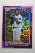 2024 Bowman Chrome YOVANNY RODRIGUEZ Pink Wave Prizm /199 #BCP-244