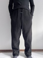 Adidas x Fear Of God Athletics Polar Fleece Hike Pant Black Sherpa Pants Size L
