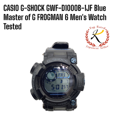 Auth CASIO G-SHOCK GWF-D1000B-1JF Blue Master of G FROGMAN 6 Men's
