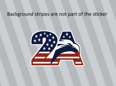 2nd Amendment  Eagle USA High Quality Vinyl Sticker