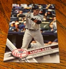 Aaron Judge Rookie Card 2017 Topps Update Rookie Debut #US99 Batting (RC)