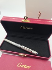 Cartier Diabolo ballpoint pen silver new pen Boxed and user guide