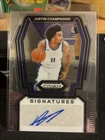 🔥2024 Panini Prizm Draft Picks Justin Champagne Auto Signatures Spurs!🔥