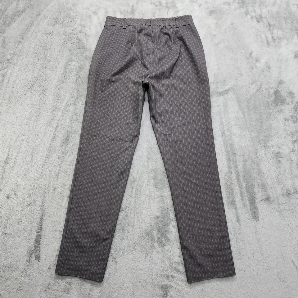 Pantalones JOE BENBASSET Mujer 5 Juniors Gris Blanco Rayas tiro medio tobillo elástico Foto 2 de 4