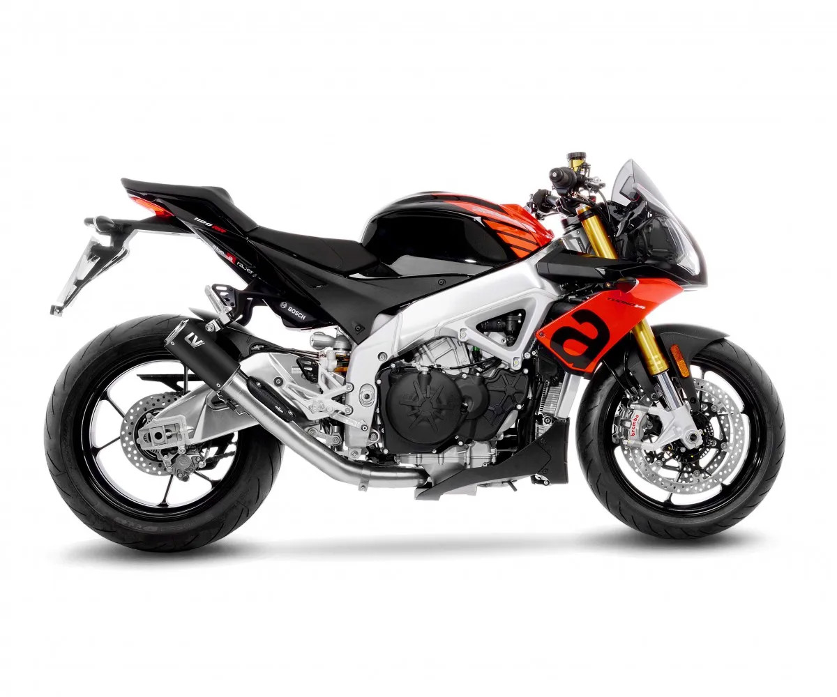 LeoVince Muffler exhaust LV CORSA S BLACK E5 APRILIA TUONO V4 1100/FAC 2021 2024