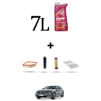 Hoffcar Wartungsset 4 Filter Und 7L ÖL FüR BMW Serie 7 (G11, G12) 730D 210Kw