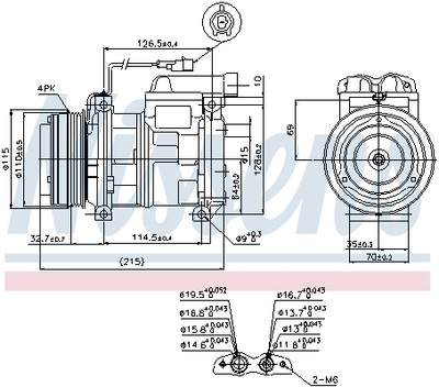 NISSENS 89413 Kompressor, Klimaanlage für IVECO
