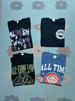 All Time Low band t shirt lot of 4 pop punk alt rock emo y2k adult Medium/Small