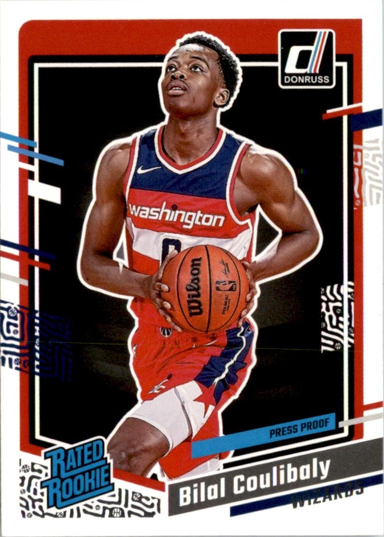 Bilal Coulibaly 2023-24 Donruss Silver Press Proof RC #225 Washington Wizards