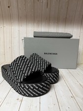 Balenciaga Jacquard Allover Logo Rise Platfor...