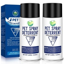 Odorless Cat Deterrent Spray Refill - Motion Activated Pet Spray System, 3ft Ran