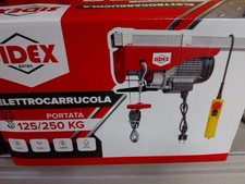 parango elettrico argano montacarico verricello sollevatore carico 125/250 kg 