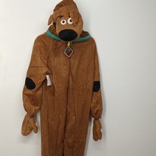Youth M 8 Scooby-Doo costume Halloween one piece hooded jumpsuit with tail NWT