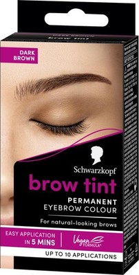 Brow Tint Dunkelbraun (10ml) Permanente Augenbrauentönung Langanhaltende Intensität Wasser