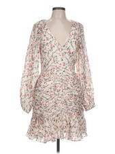 Minkpink Women Ivory Cocktail Dress L