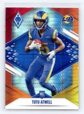 2021 Panini Phoenix Fire Burst #119 Tutu Atwell Rookie Los Angeles Rams