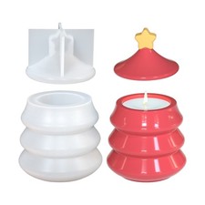 Christmas Tree Jar Mold DIY Silicone Casting Supplies Resin Jar Mold