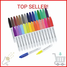 Nicecho Permanent Markers, 30 Colored Fine Point Marker Pens, Waterproof Marker 