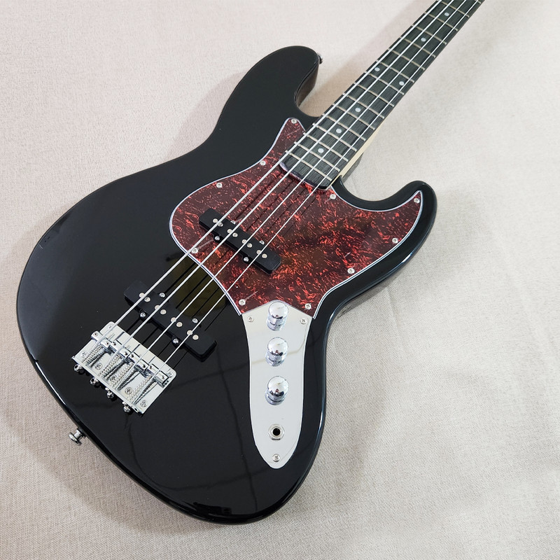 4 String Electric Bass Guitar Mahogany body Maple Fretboard Neck In  Black